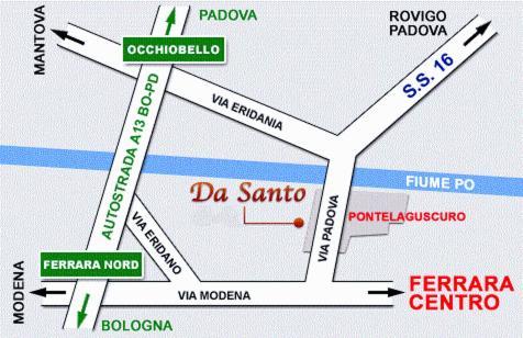 Da Santo Hotel Ristorante Pizzeria Ferrara Kültér fotó